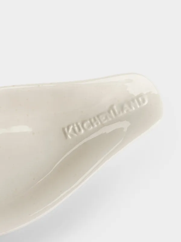 Spoon stand, 20 cm, ceramic, milky beige, speckled, Ceramo speckled, image-4