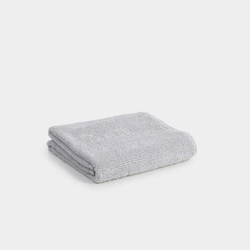 Towel, 50x90 cm, cotton, light grey, Terry cotton