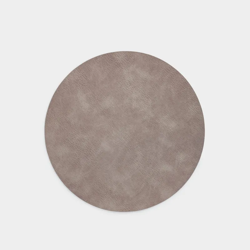 Napkin for appliances, 33 cm, PVC, round, dark brown, Rock