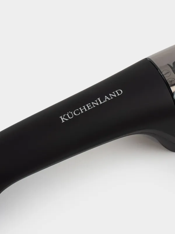 Knife sharpener, 21 cm, 3 stages/4 types of sharpening, plastic / ceramic, black, Liberica, image-3