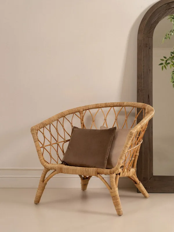 Decorative pillow, 45x45 cm, velvet, brown, Silk velvet, image-5