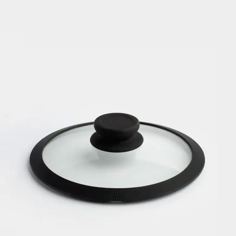 Lid, 20 cm, glass T / silicone, Solution accessory