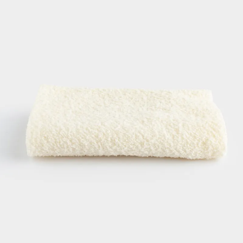 Washcloth-tape for washing body, 45x19 cm, exfoliating, polyester / nylon, milky, Unique spa, image-3