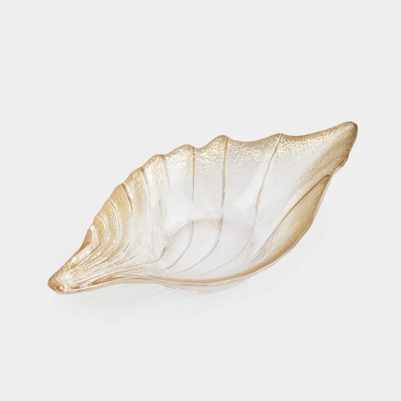 Dish, 22x12x5 cm, glass R, beige, Gradient, Shell, Seaside