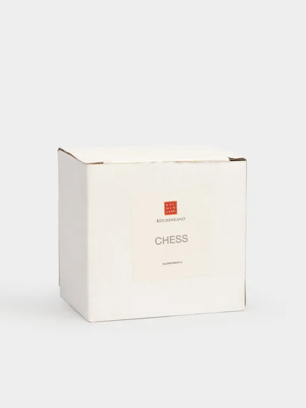 Salt and Pepper set, 9 cm, porcelain P, Black / White, Chess, Chess, image-7