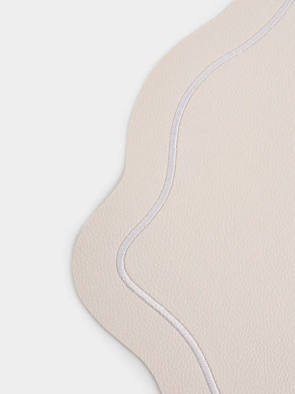 Placemat, 38x47 cm, PVC / polyester, shaped, milky, Vintage, Rock vintage, image-4