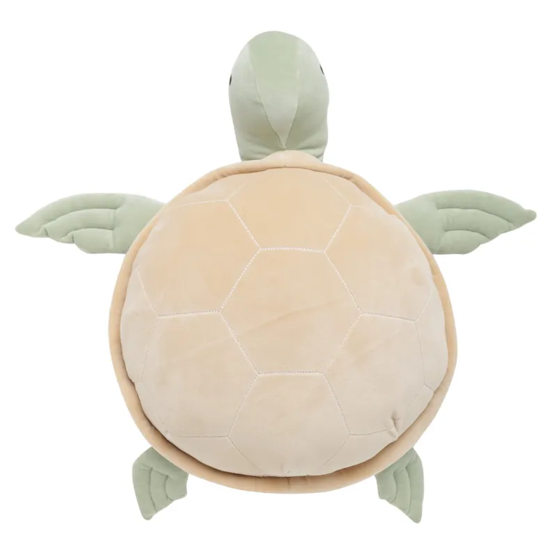 Decorative pillow, 50 cm, spandex, brown-green, Turtle, Aquatic animals, image-2