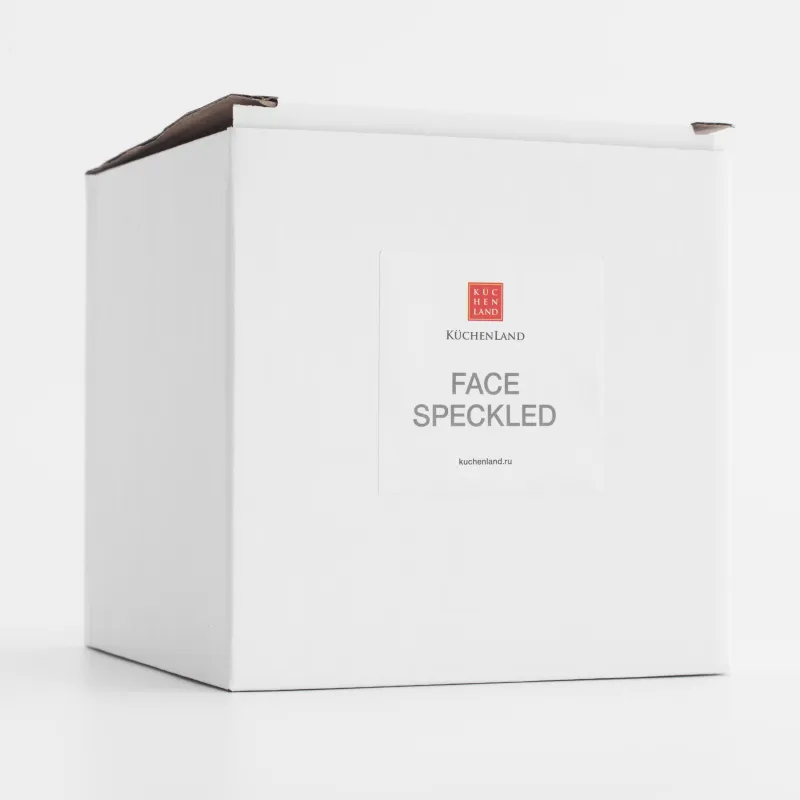 Mug, 580 ml, Ceramic, Black, speckled, Face, Face speckled, image-5