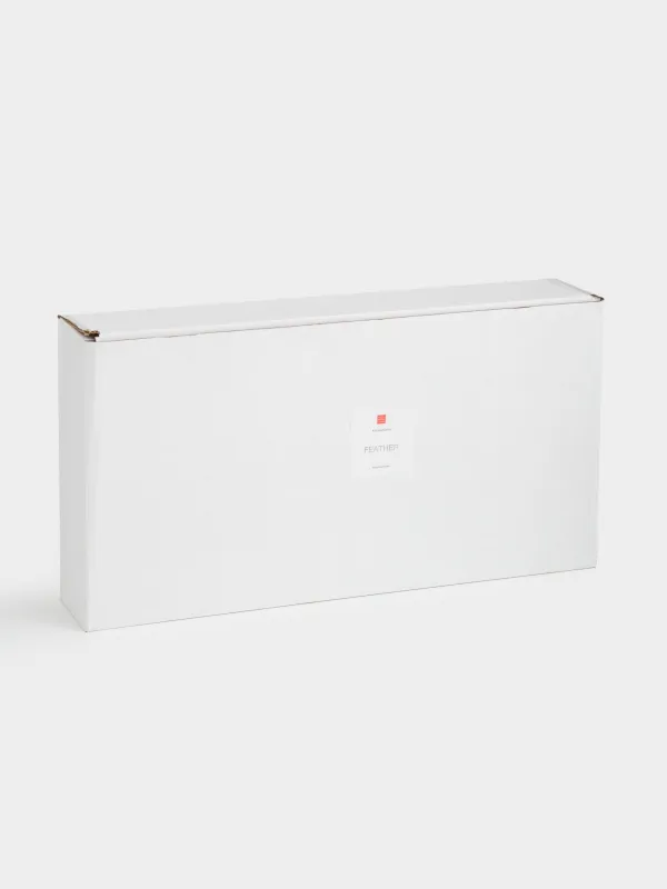 Decorative dish, 36x17 cm, polyresin, golden, Feather, Feather, image-5