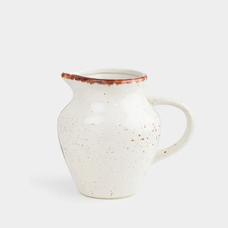 Jug, 1.4 l, ceramic, beige, Speckled, Speckled