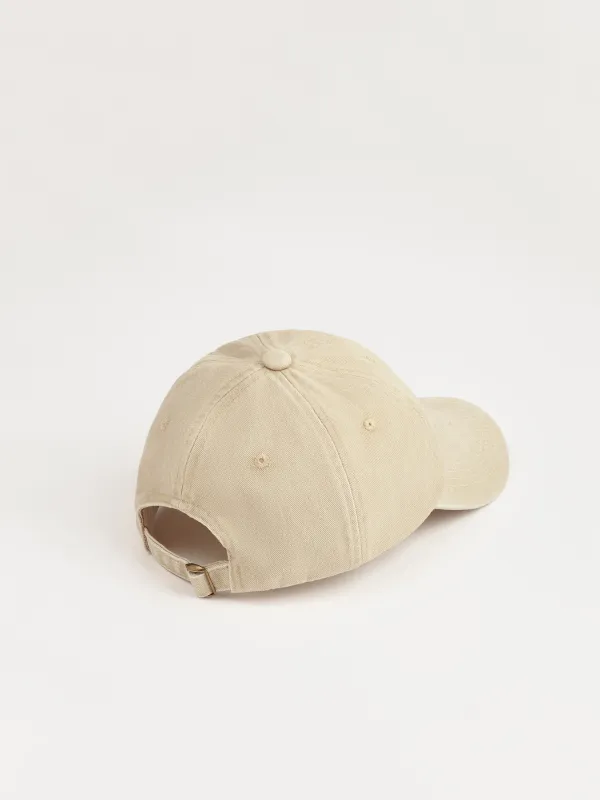 Baseball cap, 58 cm, single size, cotton, beige, Sparkling, Shore, image-3