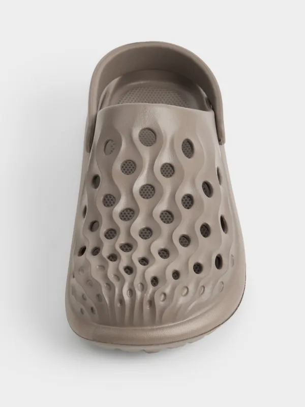 Men's sabot, size 42-43, EVA, brown, Sabot, image-4