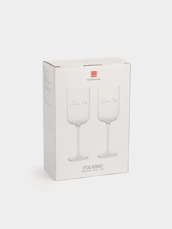 Drinking glass, 460 ml, 2 pcs, crystal glass, Bella Vita, Foligno                                                       , image-5