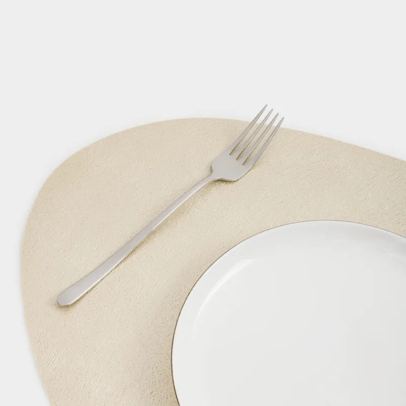 Placemat, 37x45 cm, double-sided, PVC, shaped, silver/gold, Rock, image-6
