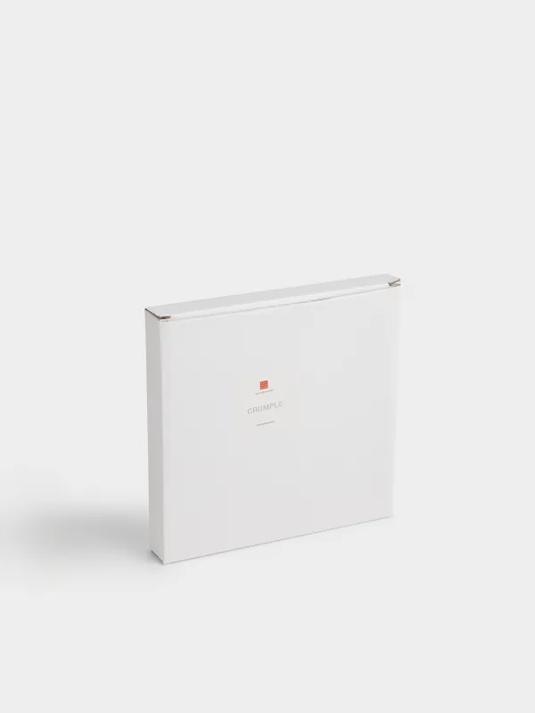 Snack plate, 20 cm, ceramic, milky, Wavy edge, Crumple, image-5