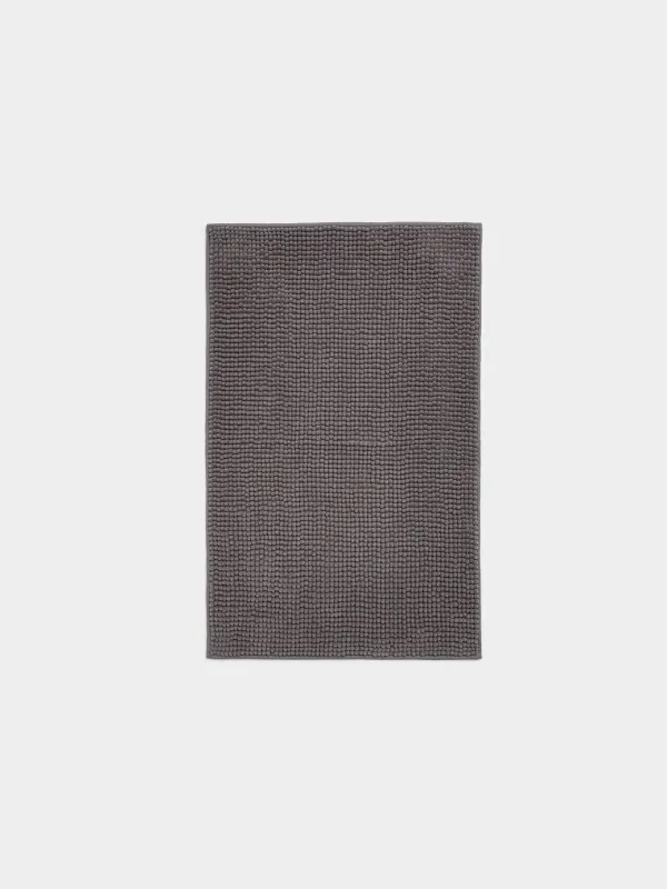 Mat, 50x80 cm, polyester, dark grey, Hillock, image-0