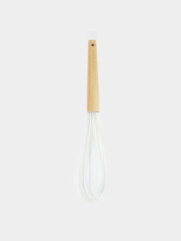 Whisk, 31 cm, silicone / wood, beige, Provence, image-0