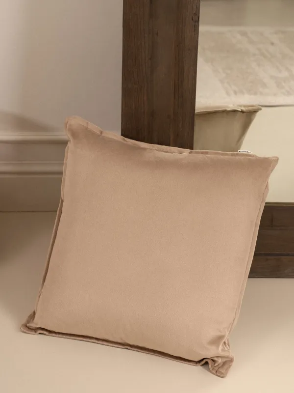 Decorative pillow, 45x45 cm, velvet, sand, Silk velvet, image-2