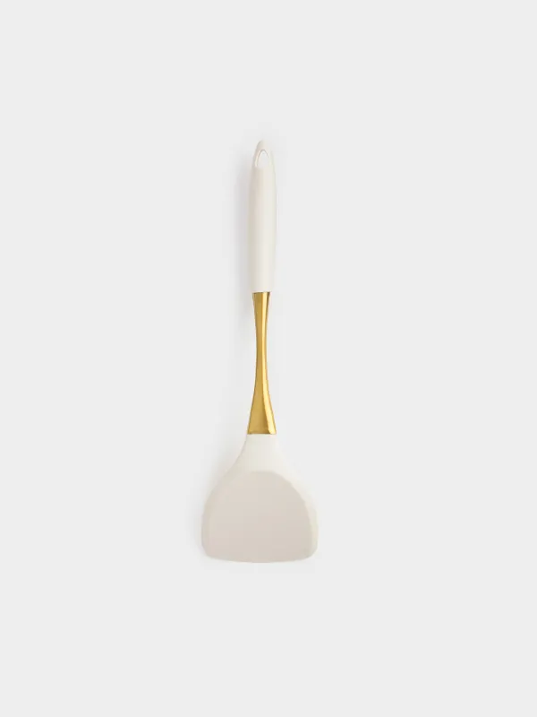 Spatula, 36 cm, silicone / steel, milky gold, Pintino, image-1