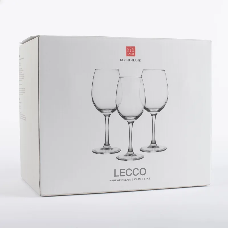 White wine glass, 350 ml, 6 pcs, glass, Lecco, image-5