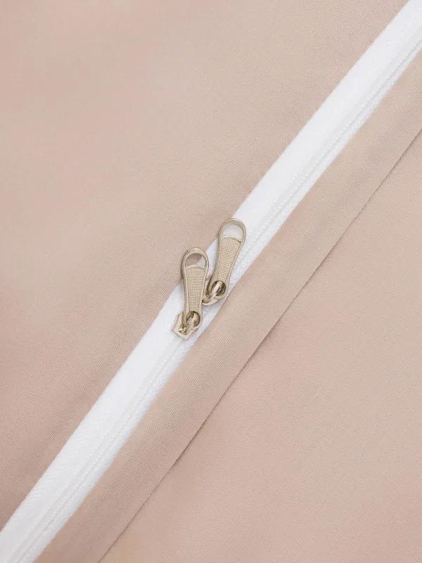 Bed linen set, euro, tencel 300 TC, milky beige, Branches, Tencel, image-3