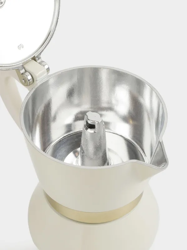 Geyser coffee maker, 300 ml, aluminum / plastic, beige-gold, Laneri, image-6