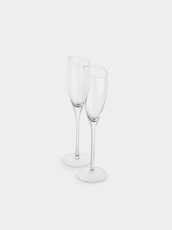 Drinking glass, 150 ml, 2 pcs, crystal glass, Charm L wavy, image-1