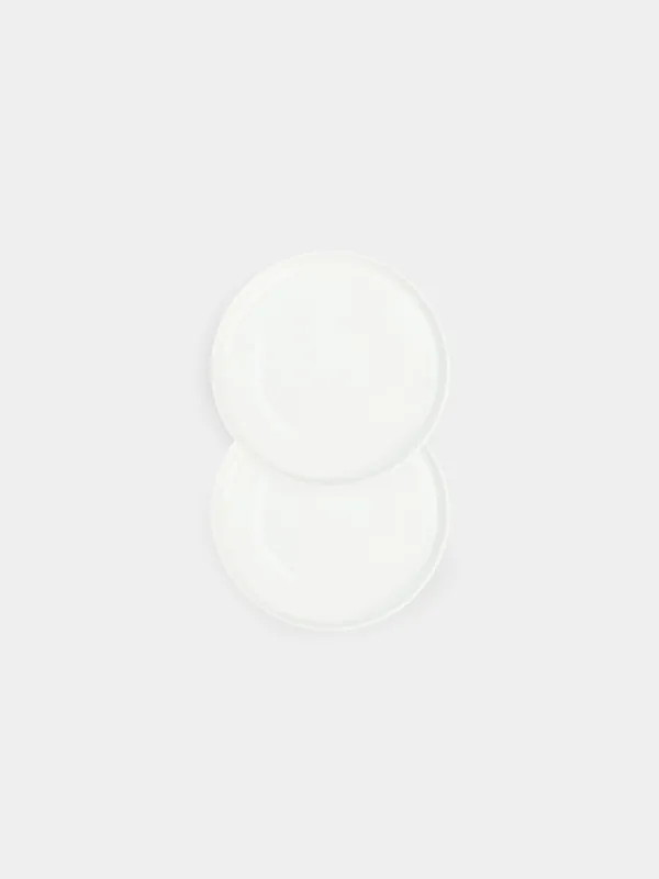 Dessert plate, 20 cm, 2 pcs, porcelain F, white, Ideal white, image-0