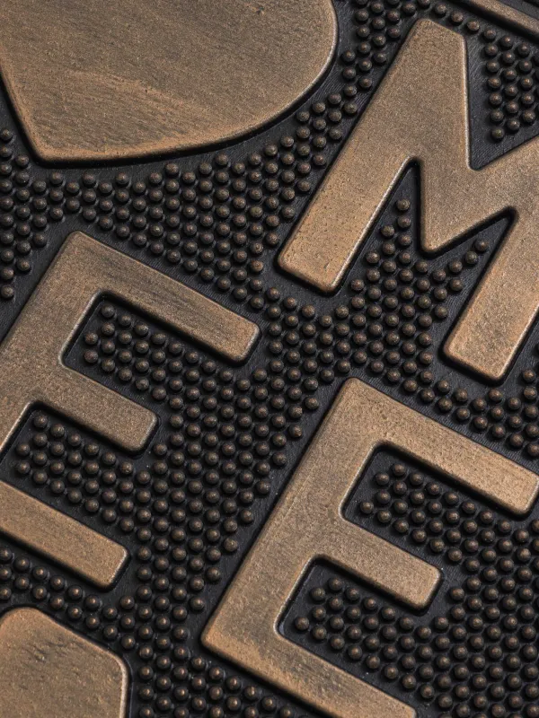 Door mat, 45x75 cm, rubber, bronze-black, Sweet homewear, homewear deco, image-4