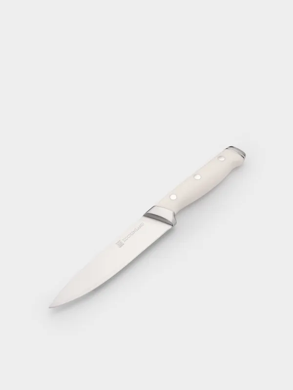 Slicing knife, 16 cm, steel / plastic, white, Solo white, image-1