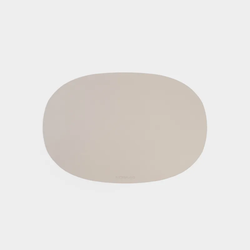 Placemat, 30x45 cm, PVC, oval, beige, Rock