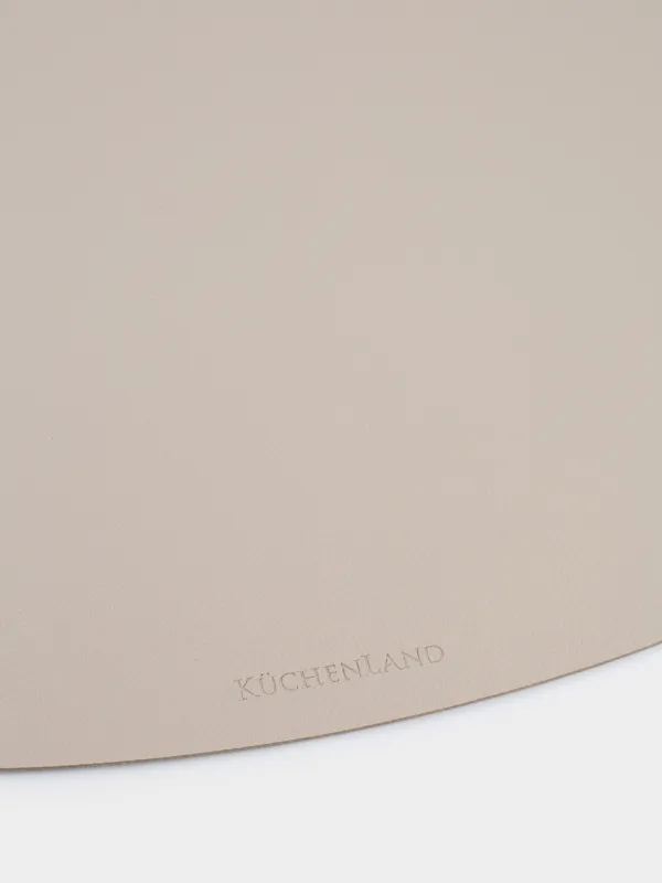 Placemat, 30x45 cm, PVC, oval, beige, Rock, image-2