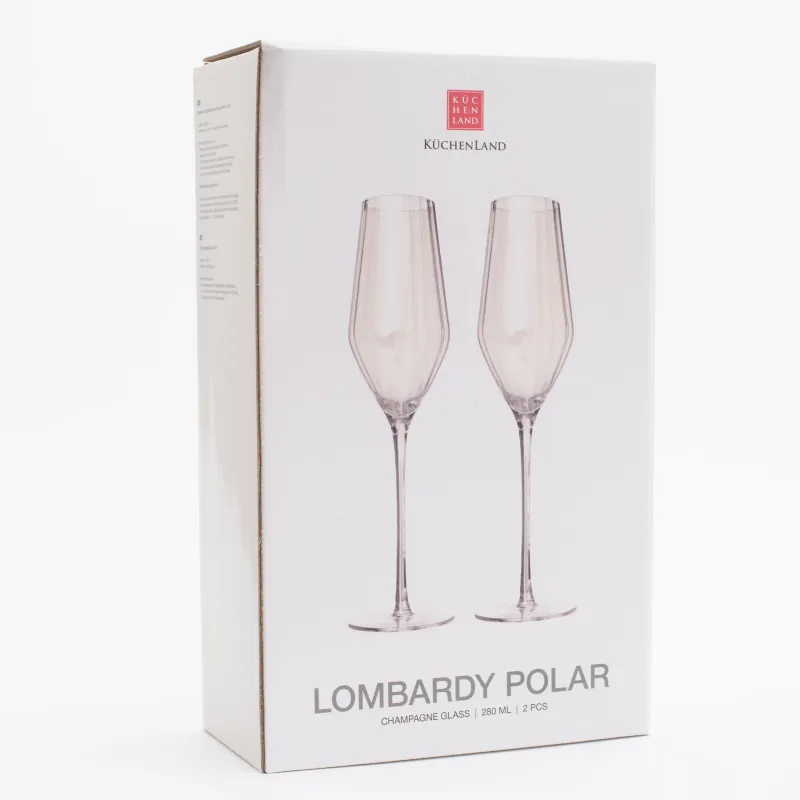 Drinking glass, 280 ml, 2 pcs, glass, glass, mother of pearl, Lombardy polar, image-4