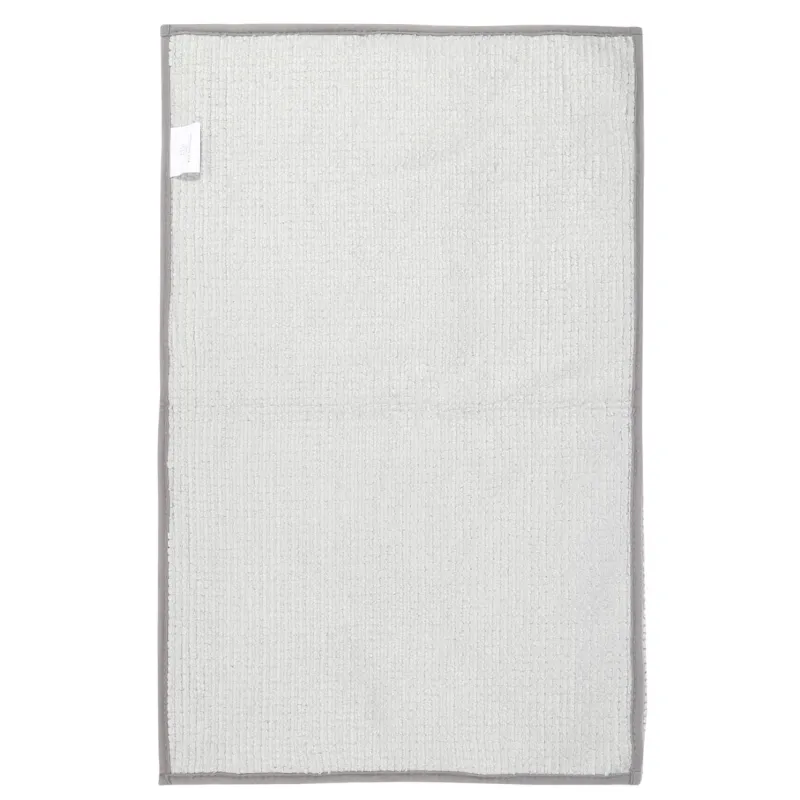 Mat, 65x100 cm, anti-slip, polyester, Grey, Fluffy, image-1