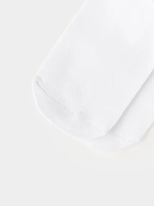 Men's socks, Size 39-42, cotton / polyester, white, Basic, image-3