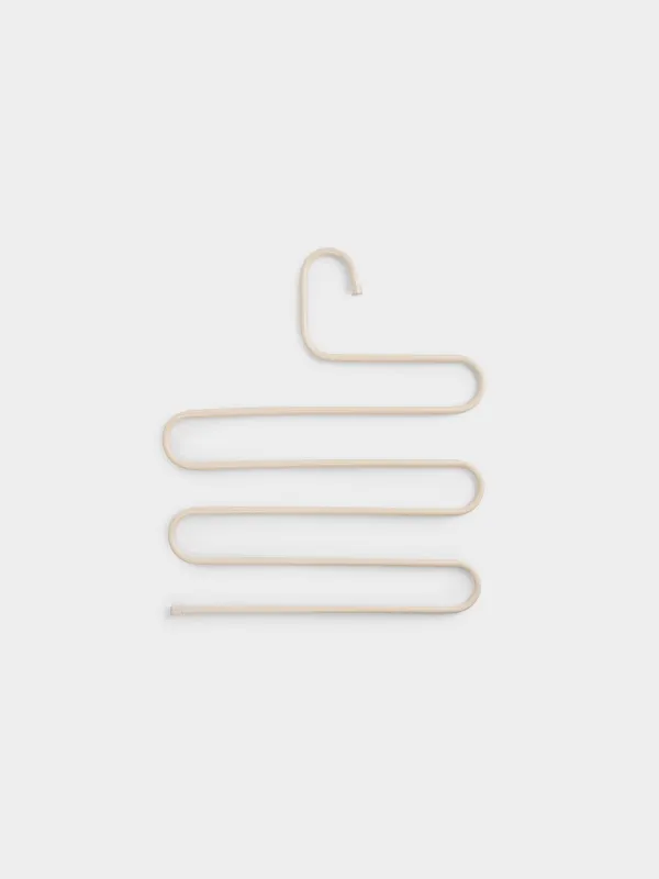 Hanger for trousers/skirts, 36 cm, 5 levels, metal coated, beige, Colorful house, image-2