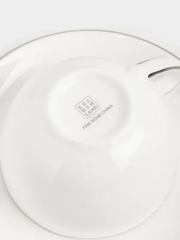 Tea set, 6 pers, 15 pr, porcelain F, Antarctica, image-8