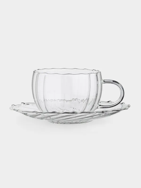 Tea pair, 1 pers, 2 items, 360 ml, glass B, Camellia, image-0