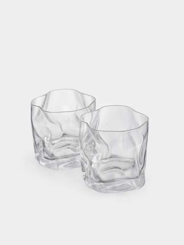 Drinking glass, 8 cm, 245 ml, 2 pcs, glass, Slalom, image-1