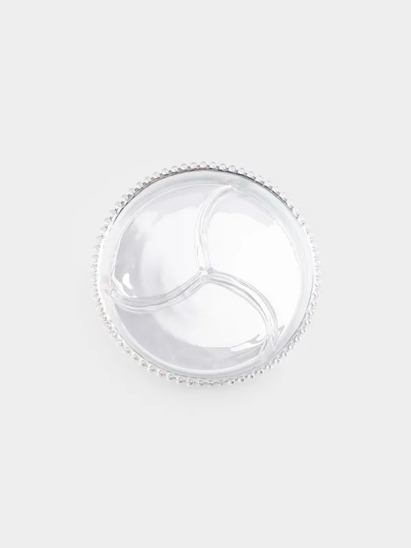 Menagerie, 23 cm, 3 otd, glass, round, mother-of-pearl, Moon, image-3