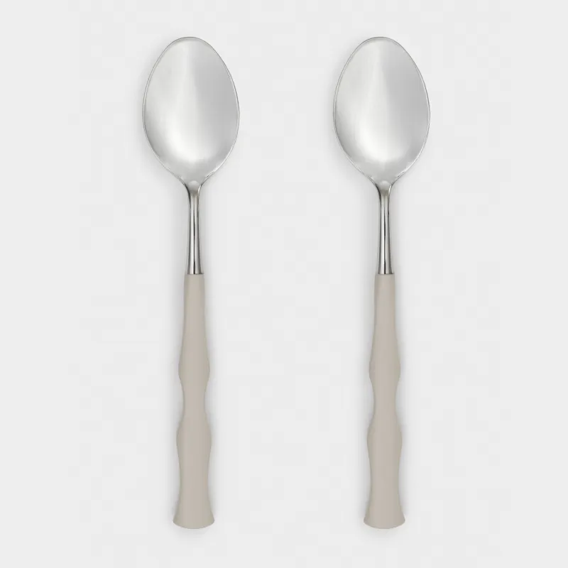 Dining spoon, 2 pcs, steel / plastic, beige, Bends, Toronto