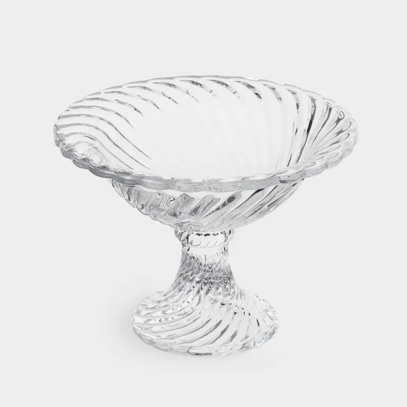 Candy bowl, 15x11 cm, on a leg, glass R, Lombardy R, image-1