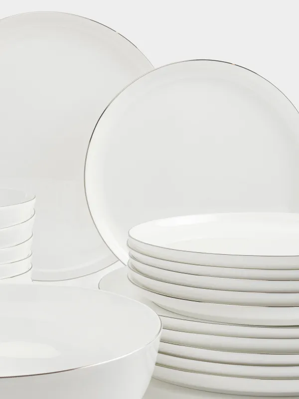 Dining set, 6 pers, 19 pr, porcelain F, Antarctica, image-1