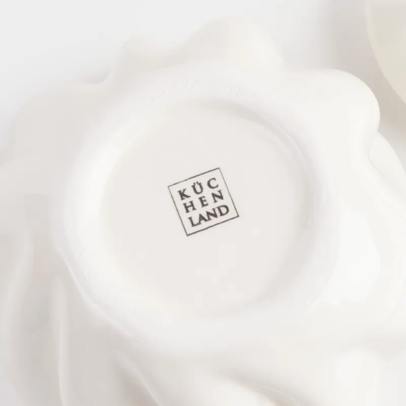 Jewelry box, 11x9 cm, ceramic, milky, Crumpled effect, Crumple, image-2