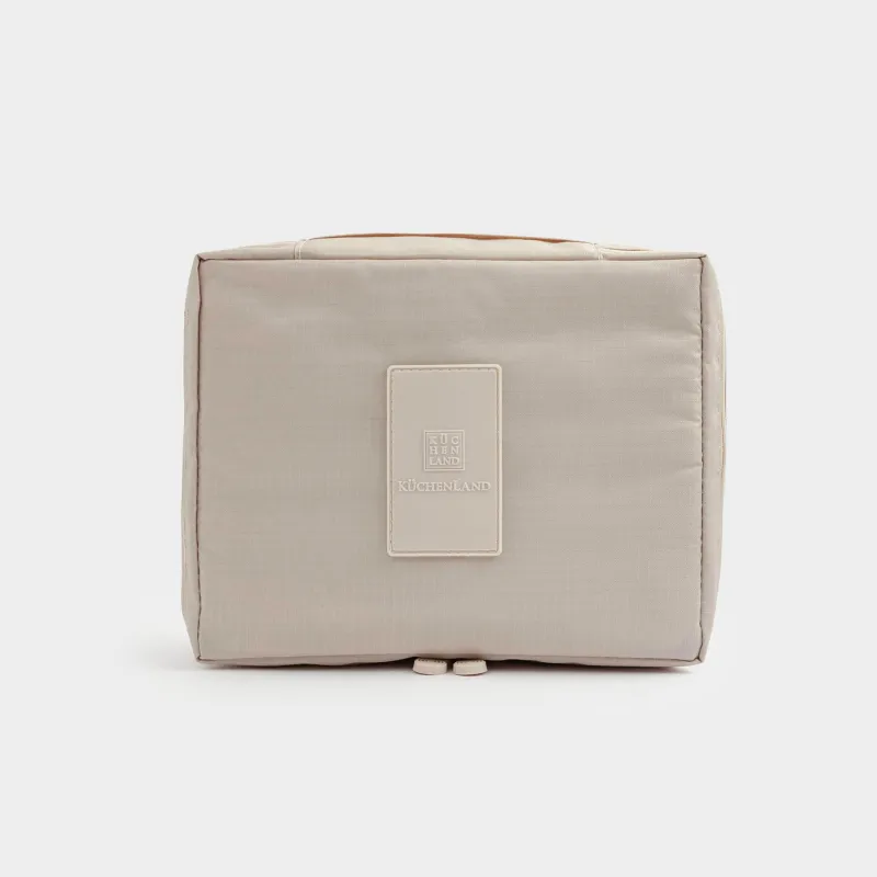 Travel Cosmetic Bag, 21х16 cm, polyester, beige, Easy Travel