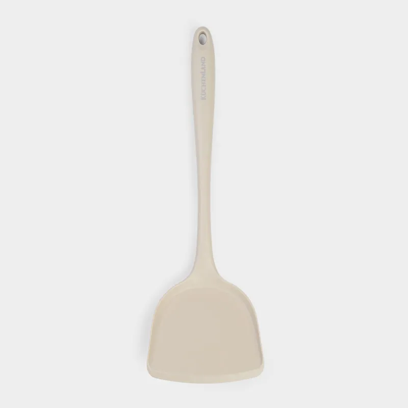 Serving spoon, 32 cm, silicone / nylon, beige, Benefit