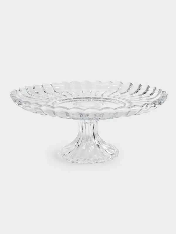 Dish on a leg, 30x13 cm, glass R, Alpine, image-0