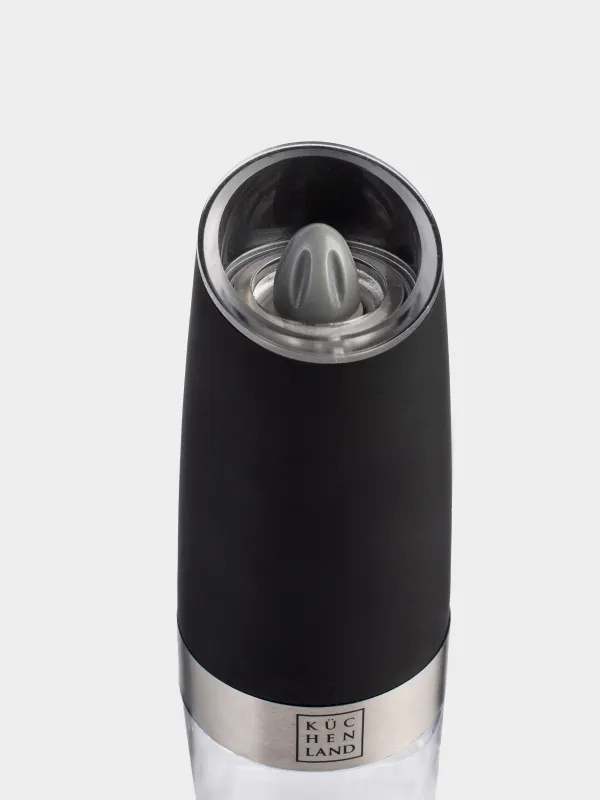 Spice mill, 20 cm, Gravity, Plastic / Acrylic, LED W, Black, Spicy, image-2