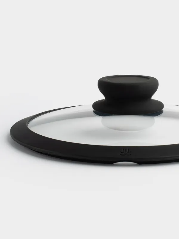 Lid, 28 cm, glass T / silicone, Solution accessory, image-1