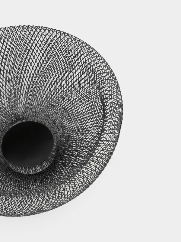 Fruit basket, 30 cm, metal, black, Mesh, Twist cell, image-3